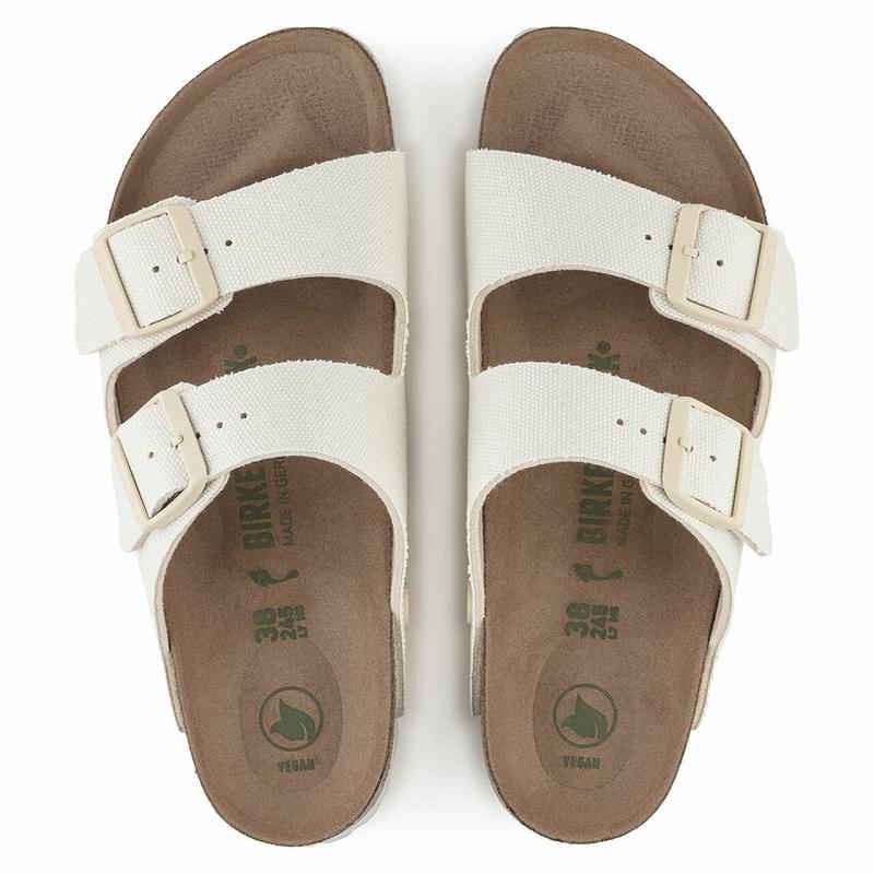 Arizona Birkenstock Vegan Micro Fiber Damske Biele | SK 5ILH